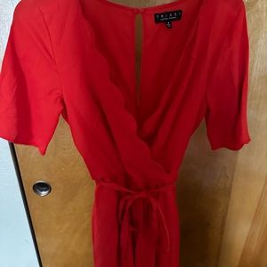 Stunning red romper for the summer